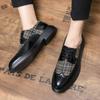 Последние тенденции смешанных цветов, стильные мужские повседневные деловые туфли, натуральная кожа, лоферы на плоской подошве со шнуровкой, кожаные туфли-броги с крыльями
