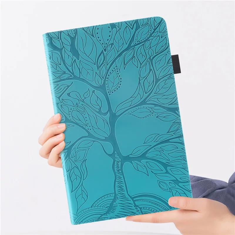 Чехол Funda For Redmi Pad Pro Case 12.1 дюймов Emboss Tree PU Leather Flip Cover для Poco Pad Xiaomi Redmi Pad Pro Case Coque 12.1"