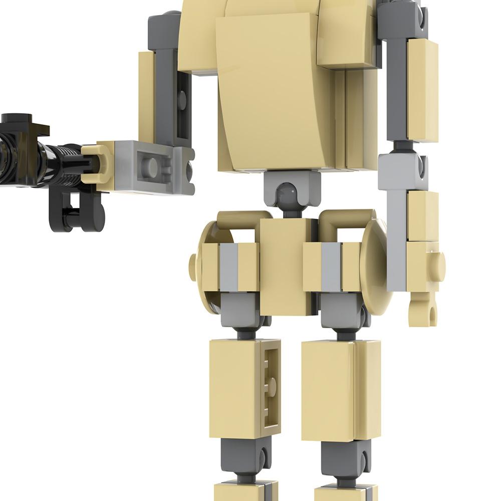 Новый Moc Звездный Робот Боевой Дроид Наемник Дроидека Мини Лазерный Пистолет Снайпер Фильм Классический Модель Конструкторы Наборы Кирпичи Игрушка Город