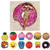 Round Shape Chiffon Beach Towel For Outdoor Camping Mat