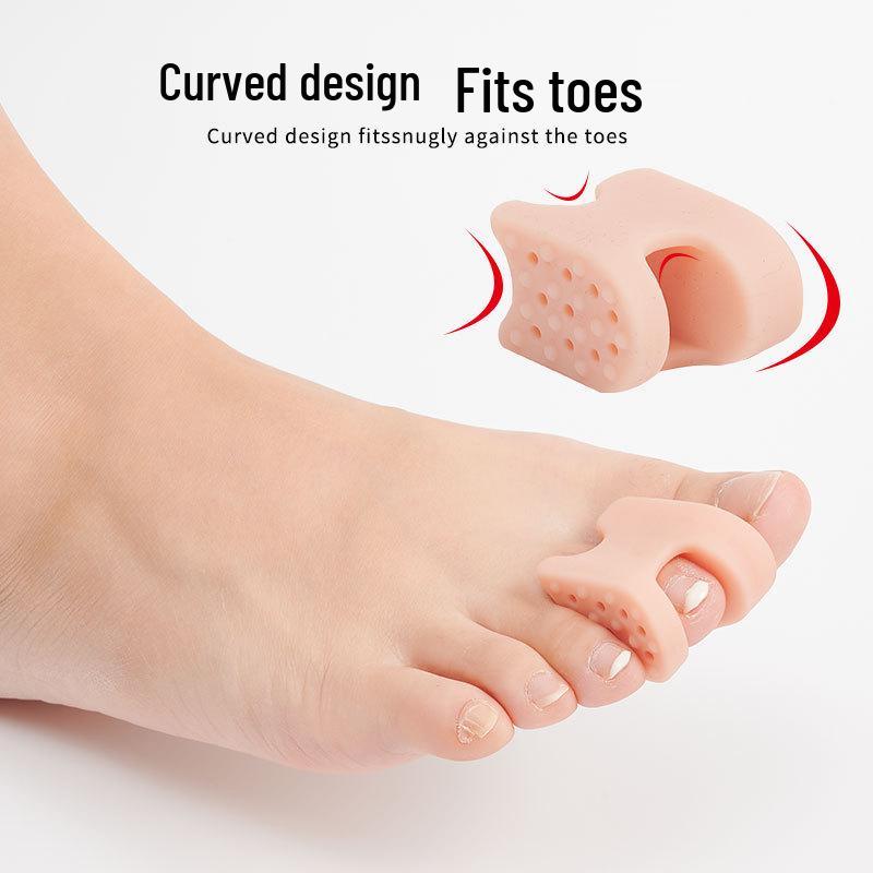 Мягкий сепаратор для пальцев ног SEBS с одним отверстием для дневного и ночного использования - Облегчение вальгусной деформации большого пальца стопы и бурсита