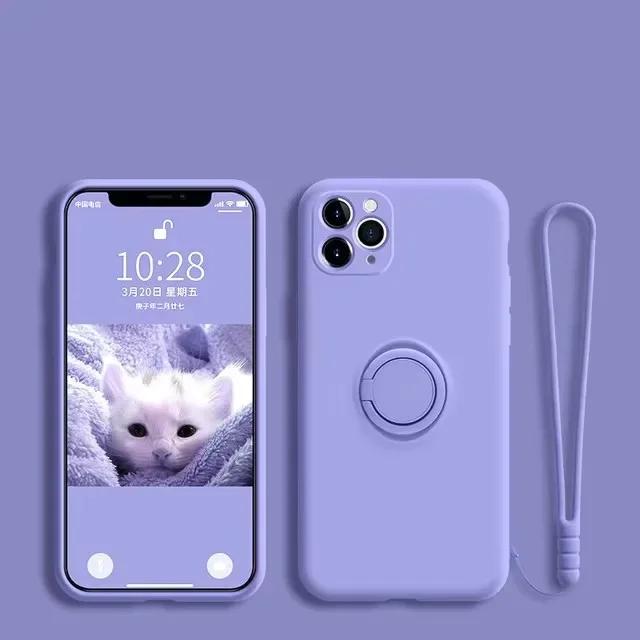 Чехол-подставка с магнитным держателем из жидкого силикона для XiaoMi Redmi 13C 4G Note 12 13 14 Pro Plus 5G, мягкий