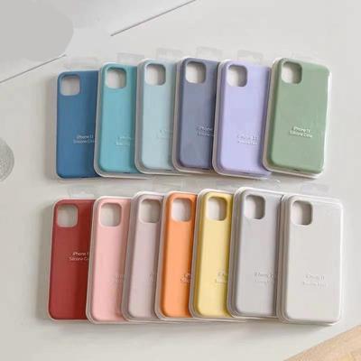 Роскошный противоударный чехол для iPhone 11 12 13 14 15 16, чехол из жидкого силикона, бампер, мягкая накладка, аксессуары для телефона