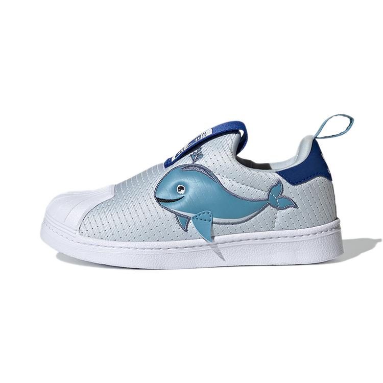 adidas Оригинальные SUPERSTAR 360 C Primeblue Удобные Устойчивые к истиранию Низкие Кеды для скейтбординга Белые Синие FX4928