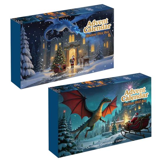 2025 DND Кубики Адвент-календарь 24 дня Обучающая ролевая игра Священная коробка Уникальный подарок для поклонников Dungeons And Dragons