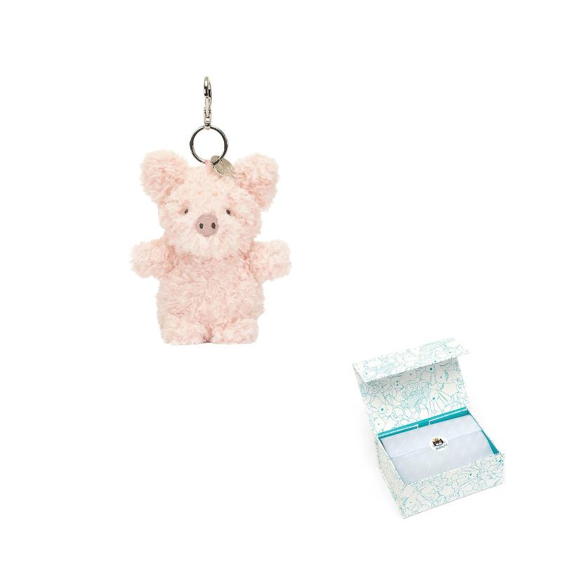 JELLYCAT Farm Animal Series Piglet Bag Doll Plush Pendant 11cm high
