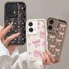 Розовое Сердце Бант Милый Чехол для Motorola Moto Edge 40 Neo 50 Fusion Pro G85 G54 5G G34 G24 G14 G32 G52 E32 Чехол Couqe Силикон