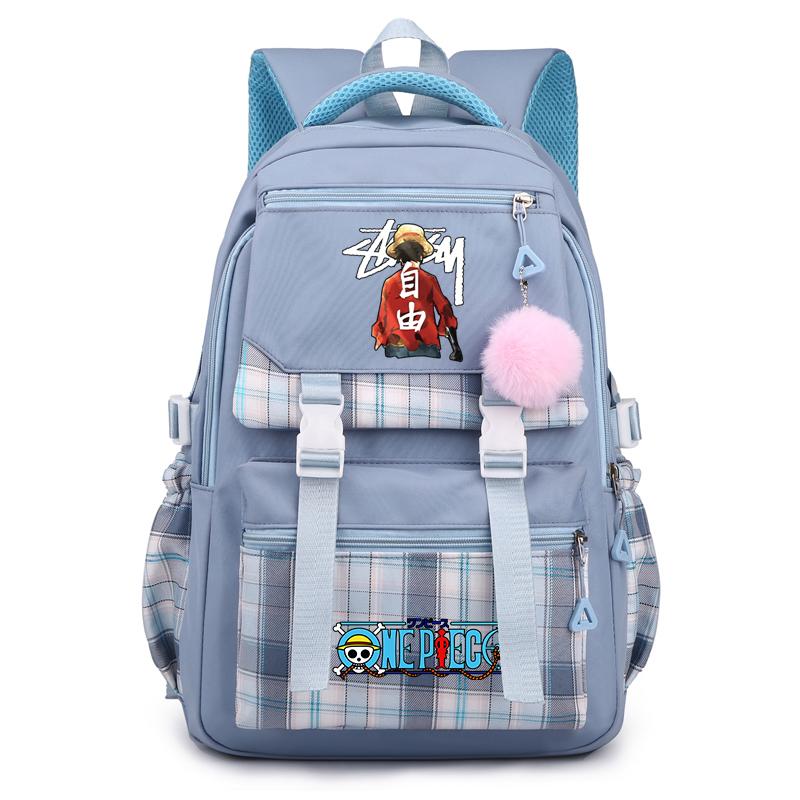 Аниме One Piece Printed College Bag Bag Document Bag Teen Back To School Холщовый рюкзак для девочек и мальчиков, студенческая сумка для ноутбука, мужская и женская дорожная сумка, рюкзак