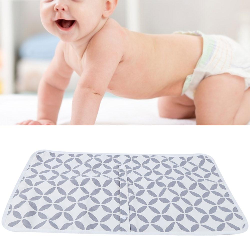 Baby Diaper Changing Mat Pad Waterproof Infant Portable Travel Bed Diaper Cover MattressWhite