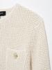 Женское пальто двубортное с круглым вырезом и длинными рукавами, весна 2025 - Европейский и американский стиль