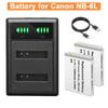 1800 мАч NB-6L NB6LH NB-6LH Аккумулятор для камеры с зарядным устройством на два слота для Canon PowerShot D30 D10 S120 S90 SX700HS IXUS210 SD35001S