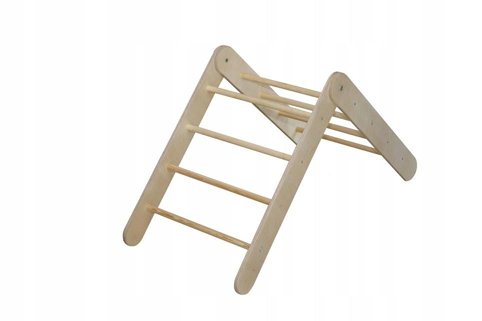 Wooden Montessori Ladder For Children, Large, Varnished, For A Room, Poland