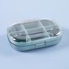 Portable Travel Pill Case 6 Grids Tablet Storage Container Moisture-proof Pill Organizer Clear View Large Capacity Small Pill Box