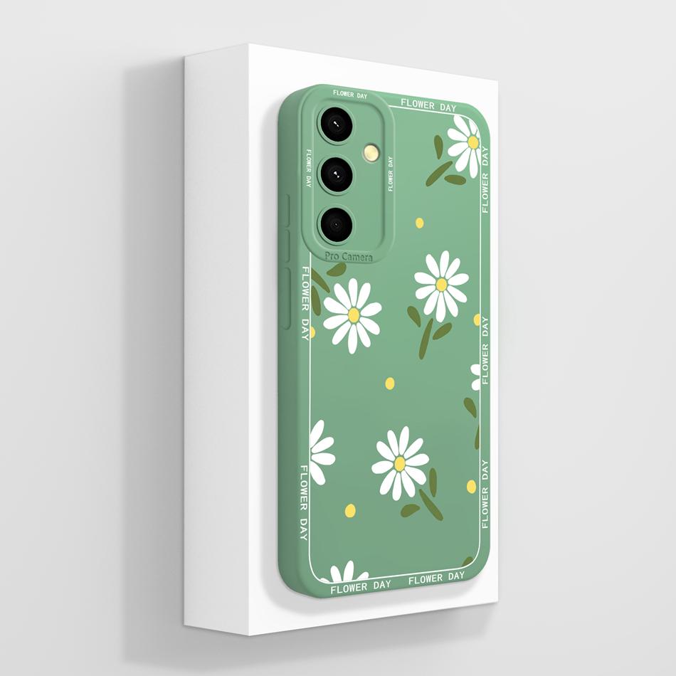 For Samsung A35 5G Case Cute Funda For Galaxy A 35 Phone Back Cover Soft Liquid Silicone Camera Protection Shockproof Bumper