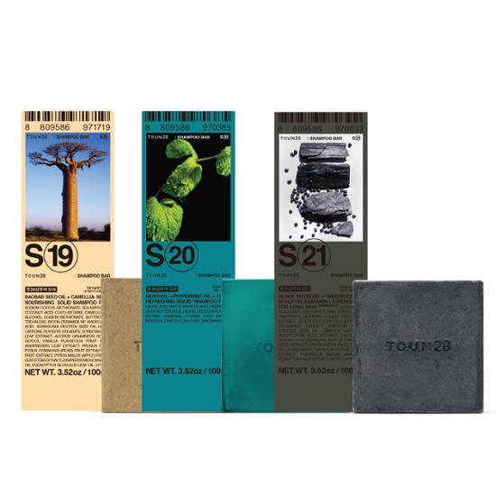 TOUN28 Hair Loss Improvement Shampoo Bar 100g (Choose 1 of 3 types) (Baobab/Black Bean)