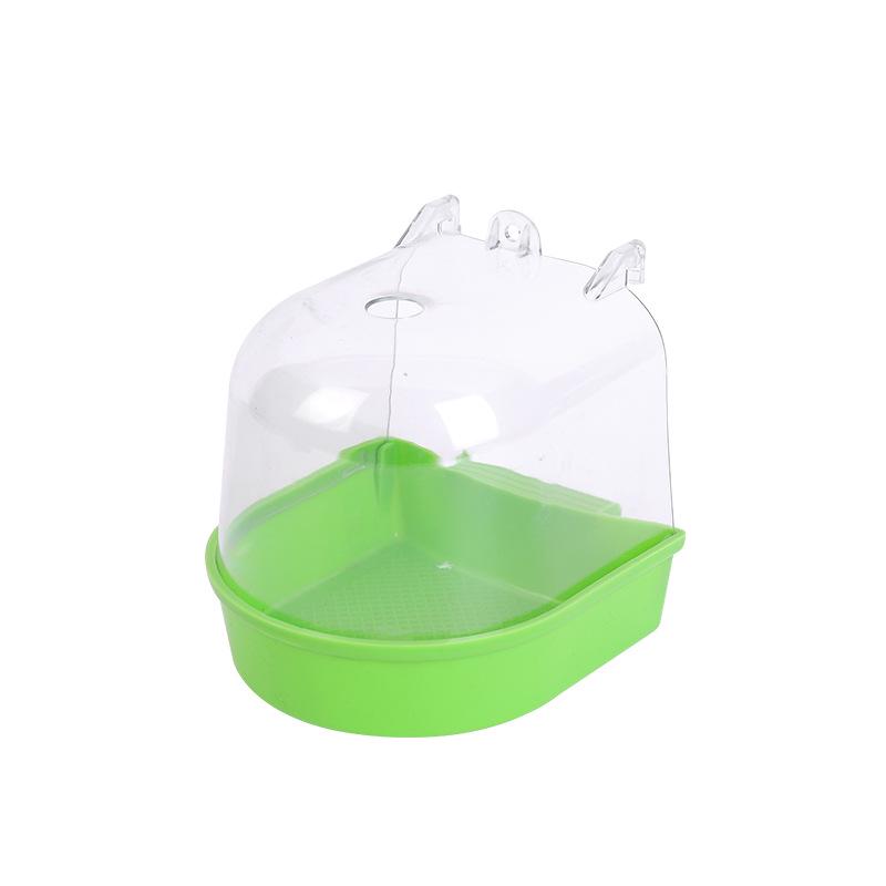 Portable Splash-Proof Bird Bathtub Cage Accessory for Cockatiels, Mynas, and Parrots