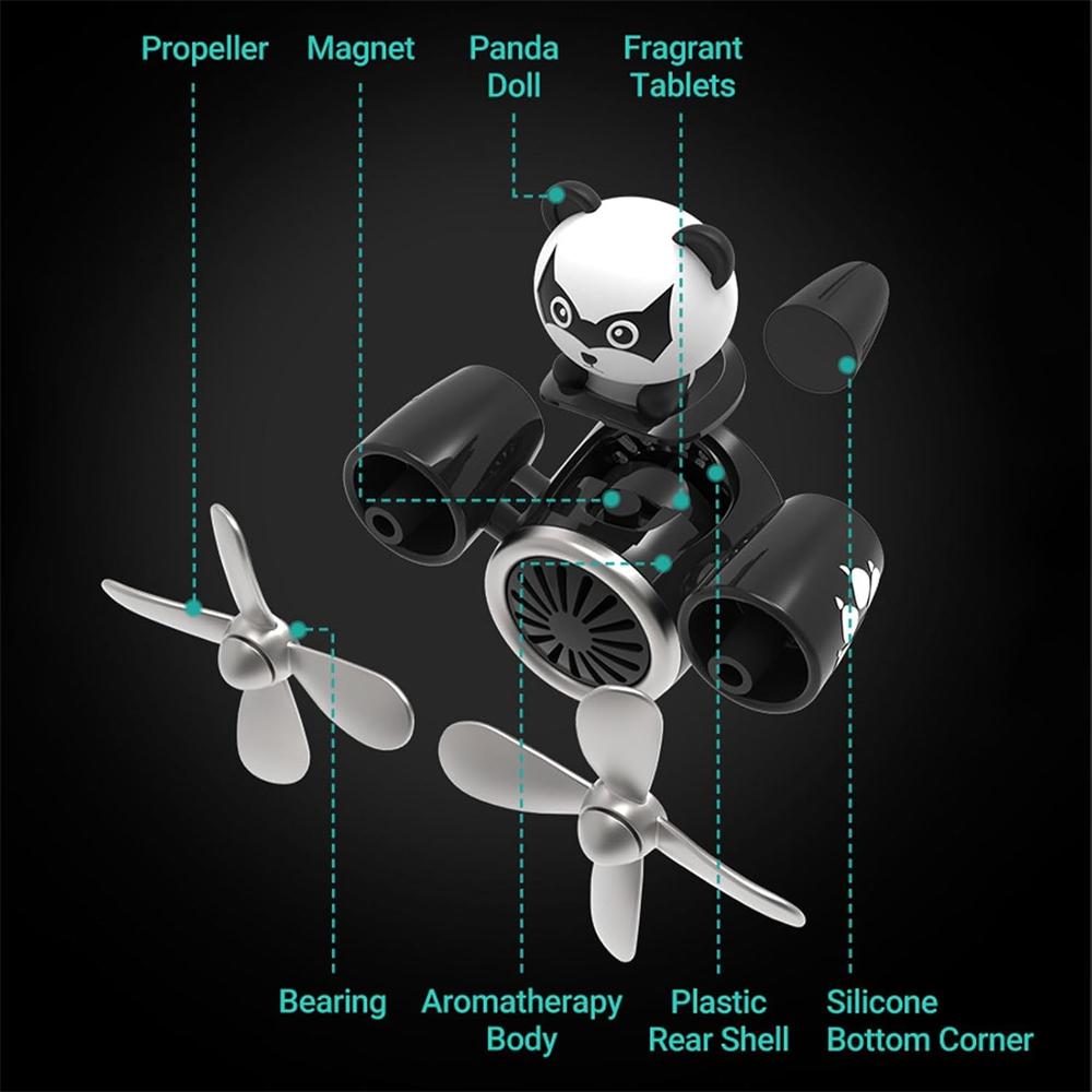 Dog Pilot Car Propeller Air Outlet Interior Accessories Car Fan Tuyere Car Decoration