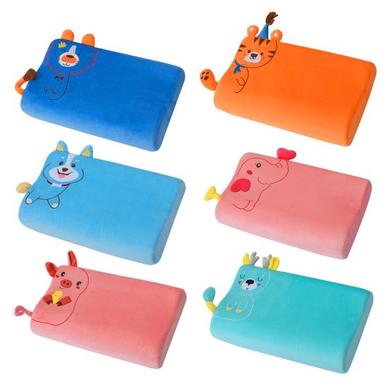 Эргономичная детская подушка в форме клина с волной, мягкая и эластичная пена с эффектом памяти, мультяшная