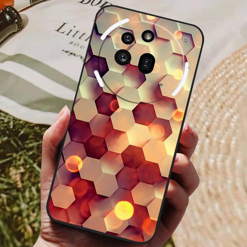 For Nothing Phone 3A Pro Case Phone3A Pro Cool Painted Silicone TPU Soft Cover for Nothing Phone 3A Pro A059P Cases Black Shells