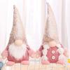Decorative Sequined Faceless Doll Cartoon Christmas Doll Ornaments Sequined Rudolph Dwarf  Party