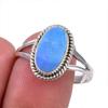 Natural Australian Opal Gemstone 925 Solid Sterling Silver Ring Size 9.5 V7m31
