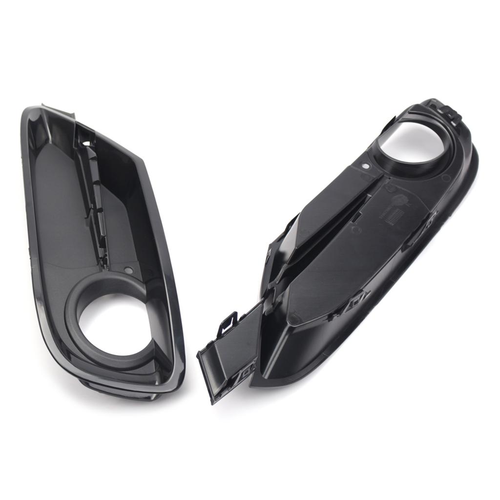 Black Left Right Front Hood Fog Light Lower Grill Grille Cover For 3 Series F30 F31 2011-2018