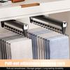 Yousheng Pull-Out Pants Rack Heavy Duty Aluminum Alloy Space Saving Retractable Wardrobe Closet Top Mount Trousers Organizer Sliding Rod Clothes