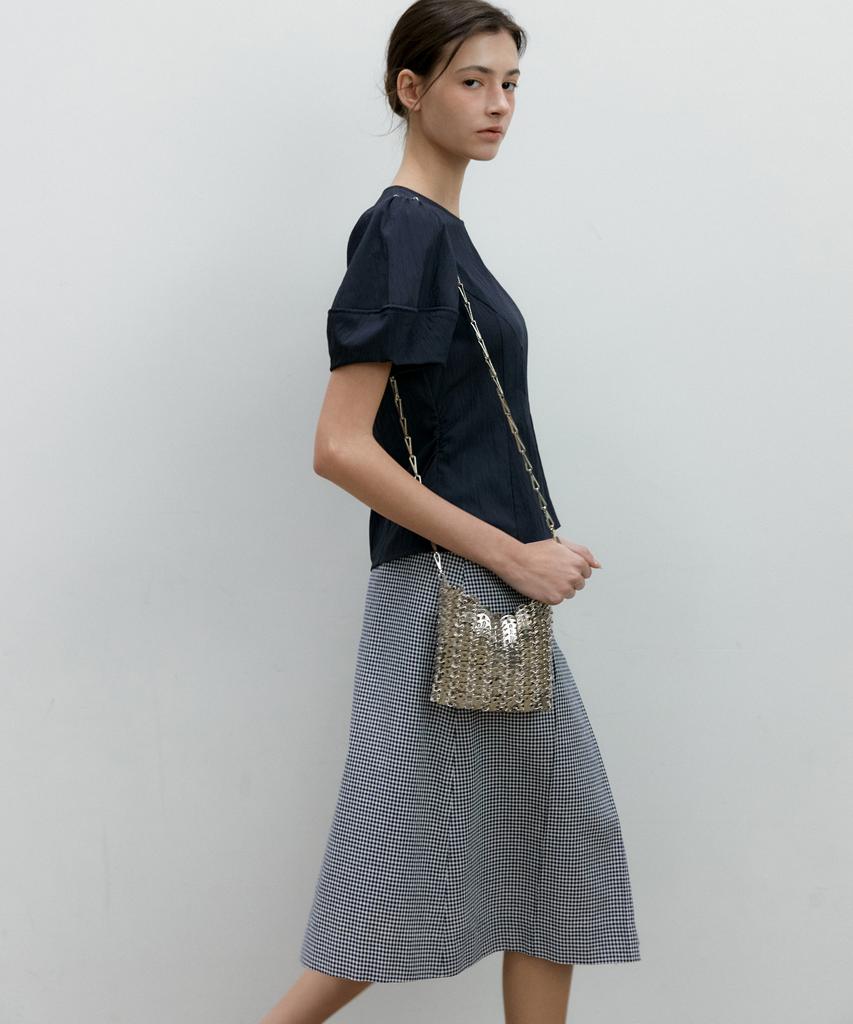 Оtte Glam Check Sk_Navy