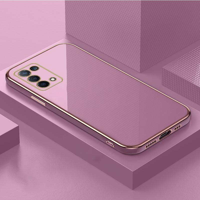 Мягкий чехол из ТПУ с 6D покрытием для OPPO K11 K9 Pro A78 A58 A38 A76 A36 A94 A74 A72 A73 A53 A57 Reno 10 11 Realme 10 11 9 GT5, роскошный силиконовый чехол-бампер