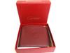 Authentic Cartier Must de Cartier Bordeaux Leather Bifold Bill Wallet Purse #b079  Open box