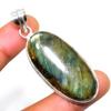 Драгоценный камень Лабрадорит 925 посеребренная подвеска ручной работы 2,27 дюйма