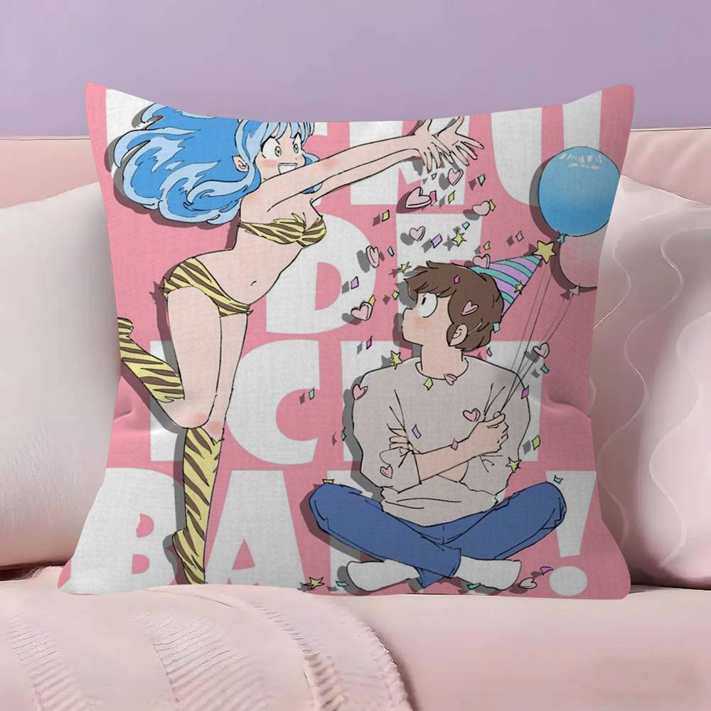 Urusei Yatsura Anime 4545cm Cushion Cover Pillow Cover Decor Pillowcase Home Pillowcase for Couch Pillow