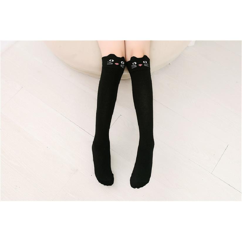 Носки Four Seasons Wearable New Children's Mid Socks, Детские носки, Длинные носки для девочек, Прямые носки с рисунком, Хлопковые носки