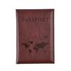 Pu Leather Card Case Cover Unisex  Simple  Passport Cover World Thin Slim Travel Passport Holder Wallet Gift