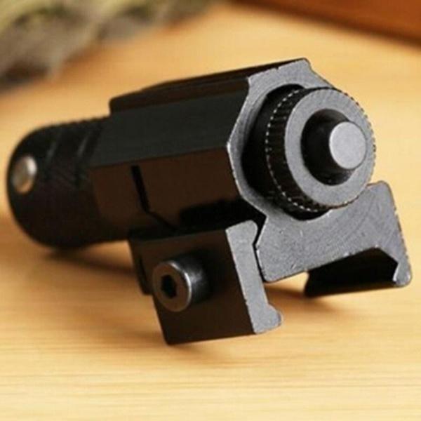 Тактический красный лазерный прицел с креплением для винтовки, пистолета Пикатинни (цвет: черный)