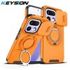 KEYSION Чехол для телефона OPPO Realme 16 Pro 5G 16 Pro+ с кольцом-подставкой 360°, с защитой камеры-слайдера, магнитный, противоударный