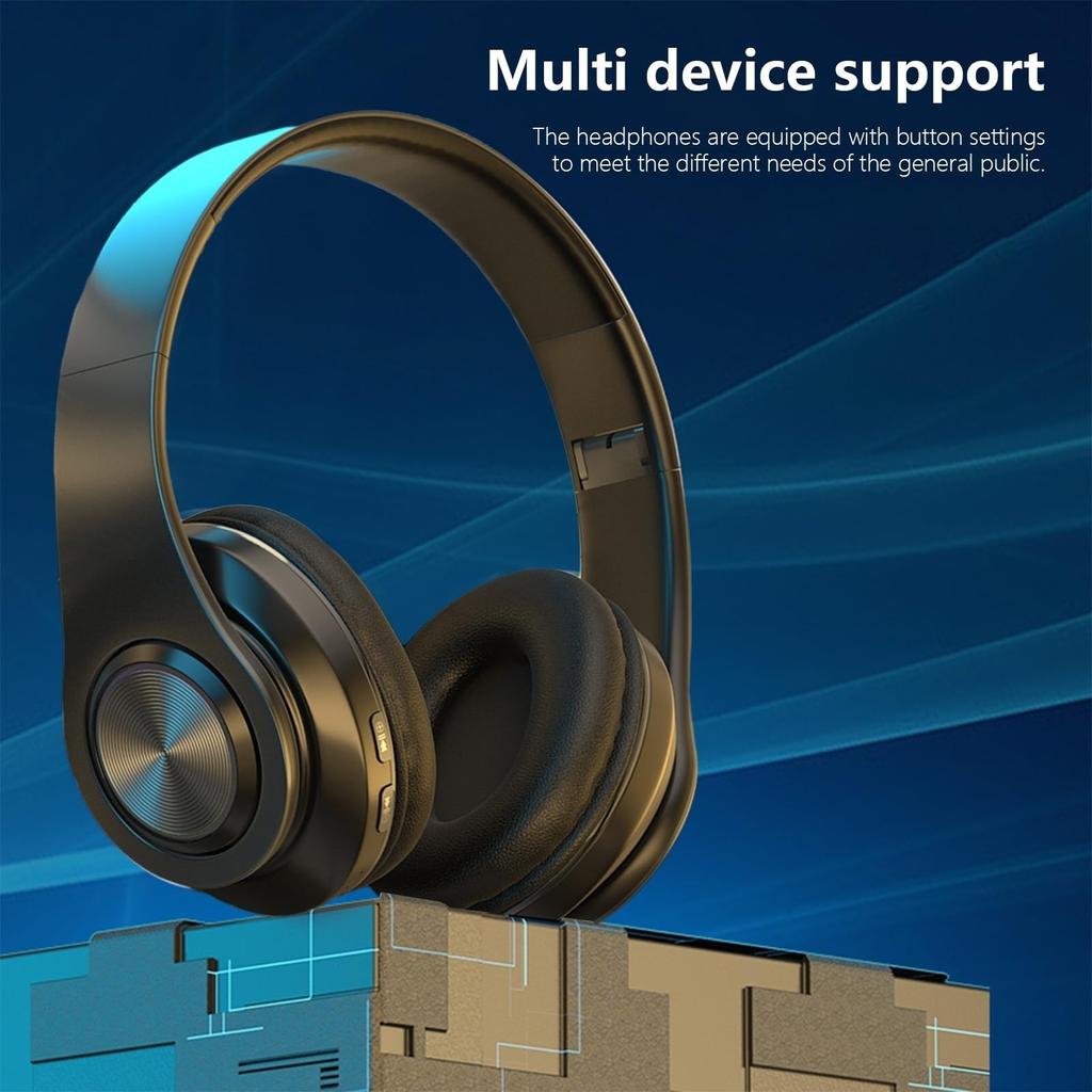 Светящаяся Bluetooth-гарнитура с мощными басами для мобильного телефона, беспроводная спортивная игровая гарнитура