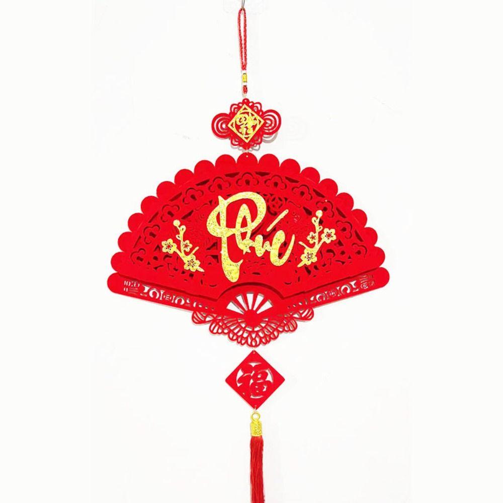 Good Fortune Vietnam New Year Pendants Good Luck Best Wishes Spring Festival Decorations Red Get Rich Vietnam Lucky Ornament