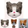 Милая плюшевая маска кошки Очаровательный головной убор животного для Хэллоуина и праздничных вечеринок