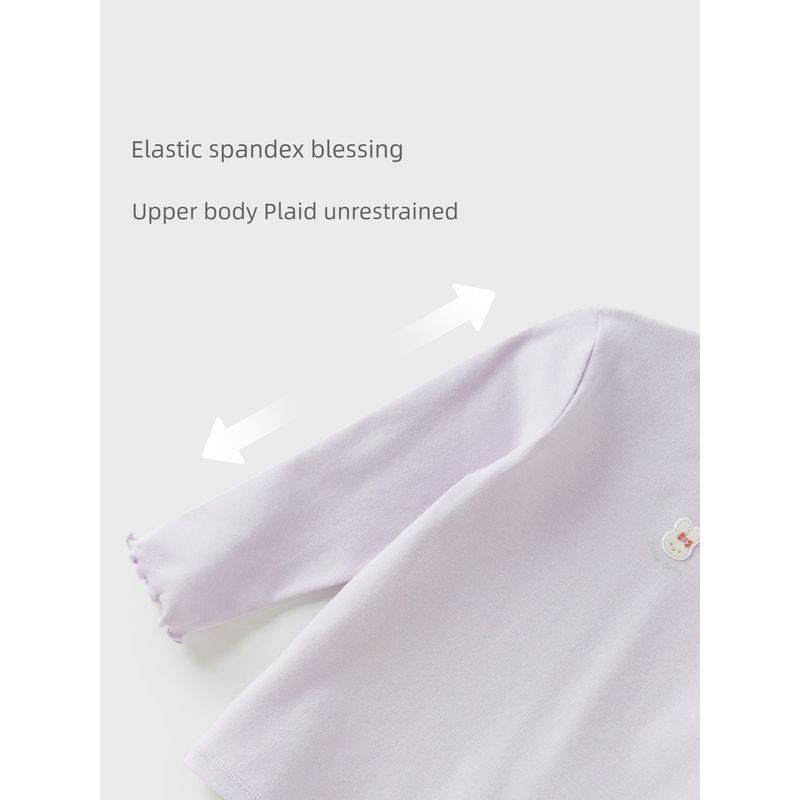 David Bella Children's Stylish New Spring Clothing Girls' Long-Sleeve T-Shirt Baby Inner Wear Top