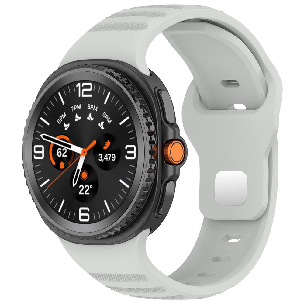 Ремешок для Samsung Galaxy Watch 8 Classic 46 мм, прочный силиконовый ремешок с регулируемой застежкой и скрытой пряжкой для Galaxy Watch 40 мм 44 мм