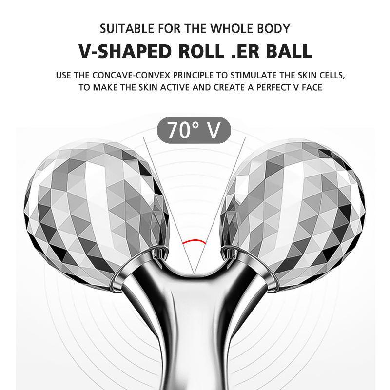 3D Y-образный массажный ролик для лица, вращающийся на 360°, подтягивающий, укрепляющий, для похудения лица, массажер для лица, инструмент для ухода за кожей