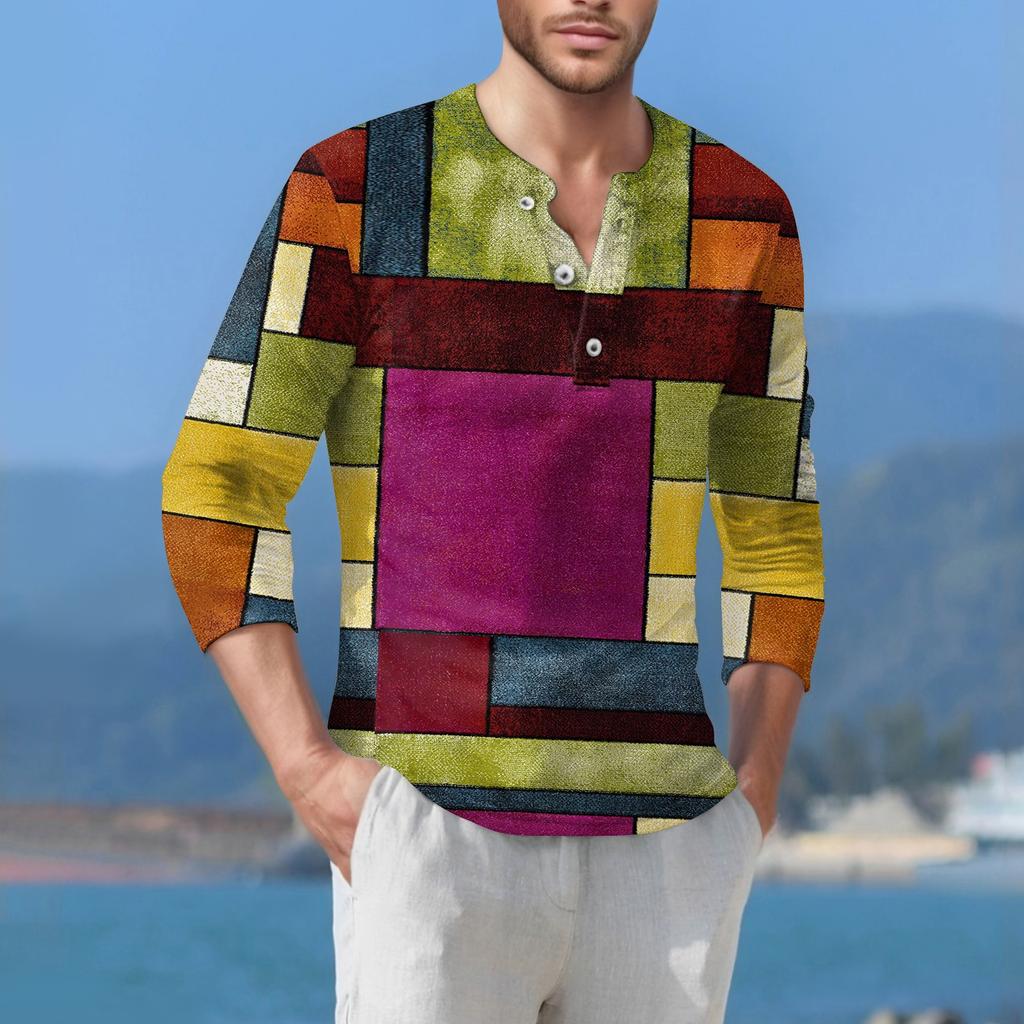 Мужская футболка уличная повседневная мода с длинными рукавами