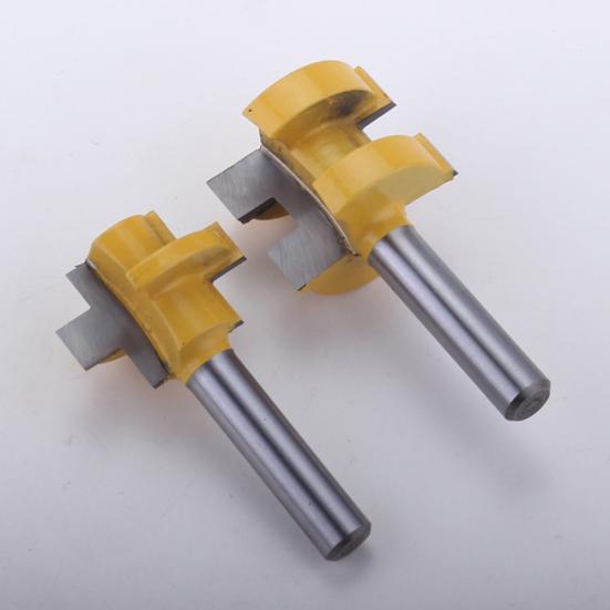 2 шт., 8 мм, набор фрез с хвостовиком и язычком, набор фрез для деревообработки, аксессуары для инструментов