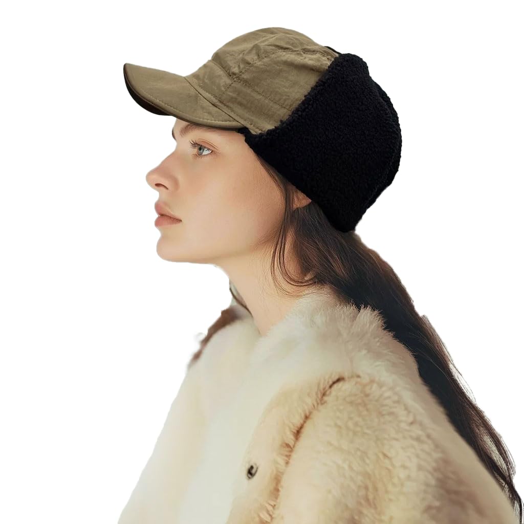 Croogo Pilot Warm Cold Weather Ear Perfect for Snow and Midwinter Outdoor Work Cap, Fleece-Lined, Protection, Flaps, Waterproof, Commuting, School,