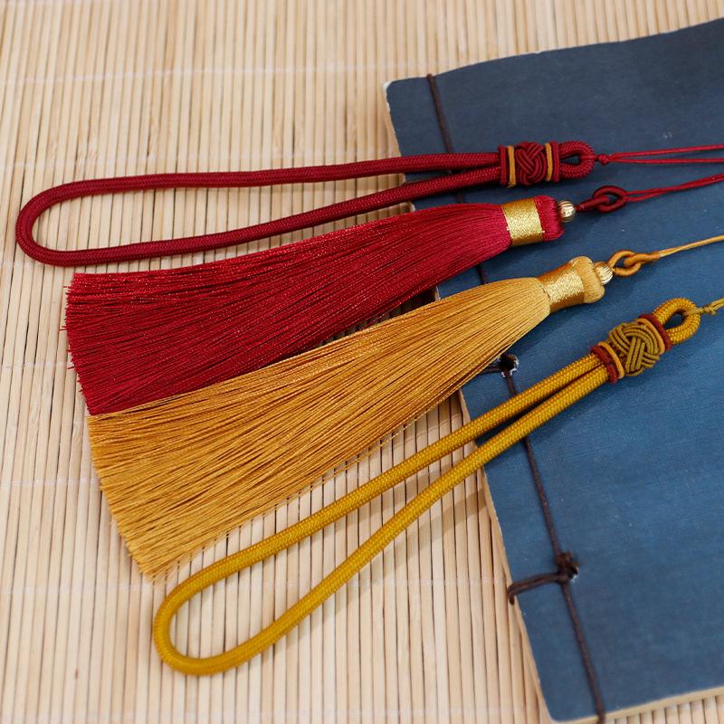 Nylon Pineapple Knot Hanging Rope with Tassels and Double Pull Rings - Car Gift Pendant