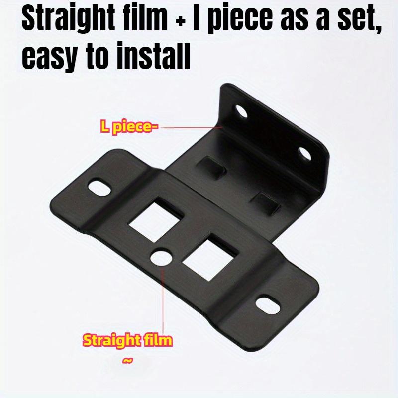 Набор из 10 шт. Металлические крепежные пряжки Вставки «Два в одном» | Мебельные ламинированные L-образные 90-градусные соединители, Утолщенный кронштейн Мебельная фурнитура для домашнего декора