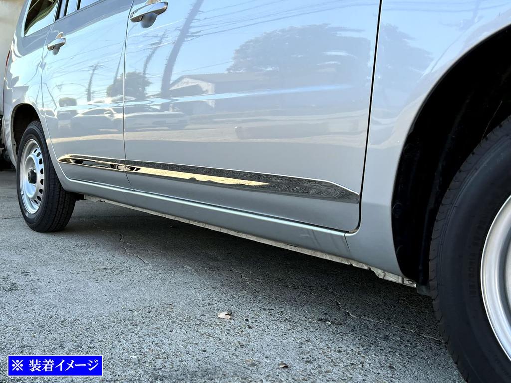 BRIGHTZ Накладки на боковые двери из нержавеющей стали с ультразеркальной полировкой для Toyota Probox Wagon с NCP и 59 (Набор из 4 предметов) (NCP58G/NCP59G)