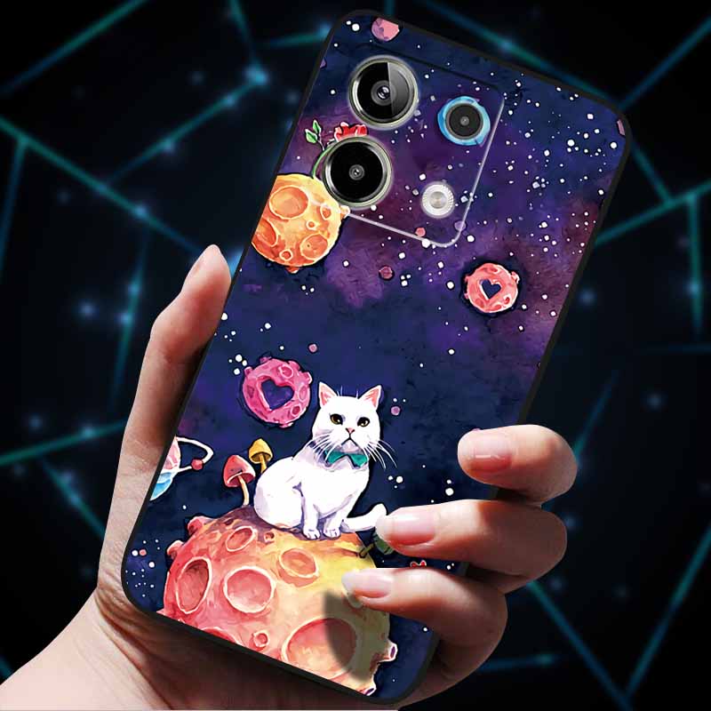 3D Цветочные тисненые чехлы для Redmi Note 13 Чехол Note13Pro 5G Мягкие силиконовые чехлы для телефона для Redmi Note 13 Pro Plus Задняя крышка Сумка