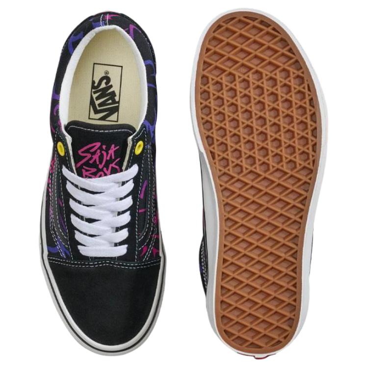 K-Pop Demon Hunters x Vans Old Skool Saja Boys Men Sneakers Multi-Color Black Purple VN000E8WB9P